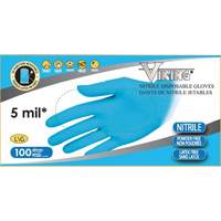 Gants jetables 34600, Petit, Nitrile, 5 mils, Sans poudre, Bleu Distribution Industrielle GC