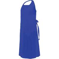 Tablier CoverMe avec encolure d&eacute;coup&eacute;e, Polyur&eacute;thane, 45" lo x 35" la, Bleu Distribution Industrielle GC