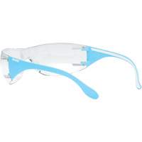 Lunettes de s&eacute;curit&eacute; bleu/blanc Adapt Lite, Lentille Transparent, Antibu&eacute;e/Anti-&eacute;gratignures, ANSI Z87+/R&eacute;pond ou surpasse la norme CSA Z94.3 Distribution Industrielle GC