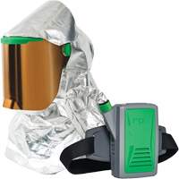 Respirateur &agrave; chaleur radiante Z-Link avec souffleur & montage &agrave; la ceinture, Respirateur &agrave; masque/Capuchon & visi&egrave;re, Pile Lithium-ion Distribution Industrielle GC