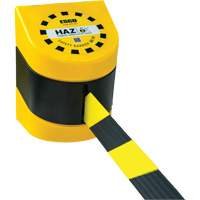 Syst&egrave;me de barri&egrave;re de s&eacute;curit&eacute; HAZLOK, Plastique, Fixation magn&eacute;tique, 30', Ruban Noir et jaune Distribution Industrielle GC