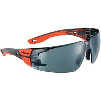 RUSH+ 2.0 M/L Safety Glasses with Black & Red Frame, Smoke Lens, Anti-Fog/Anti-Scratch, ANSI Z87+ Distribution Industrielle GC