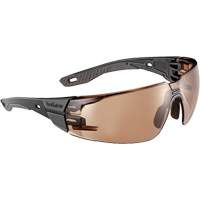 RUSH+ 2.0 M/L Safety Glasses with Black & Grey Frame, Bronze Lens, Anti-Fog/Anti-Scratch, ANSI Z87+ Distribution Industrielle GC