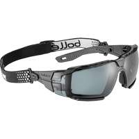 RUSH+ 2.0 XP M/L Safety Glasses with Black & Grey Frame, Smoke Lens, Anti-Fog/Anti-Scratch, ANSI Z87+ Distribution Industrielle GC