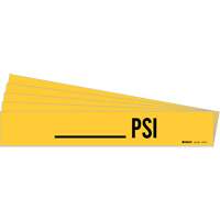 "PSI" Pipe Marker, Self-Adhesive, 2-1/4" H x 14" W, Black on Yellow Distribution Industrielle GC
