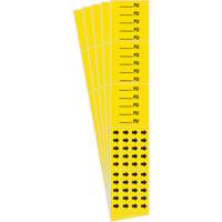 "PSI" Pipe Markers, Self-Adhesive, 2-1/4" H x 2-3/4" W, Black on Yellow Distribution Industrielle GC