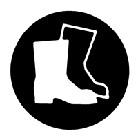 &eacute;tiquettes avec pictogramme Right to Know - Combinaison pleine protection, Vinyle, Feuille, 5/8" lo x 3/4" la Distribution Industrielle GC