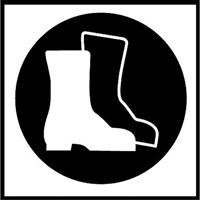 &eacute;tiquettes avec pictogramme Right to Know - Bottes, Vinyle, Feuille, 5/8" lo x 3/4" la Distribution Industrielle GC