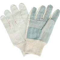 Gants de travail d'usage standard, Grand, Paume en Cuir de vache refendu Distribution Industrielle GC
