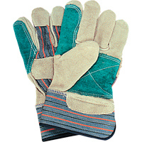Gants d'ajusteur avec paume double, Grand, Paume en Cuir de vache refendu, Doublure en Coton Distribution Industrielle GC
