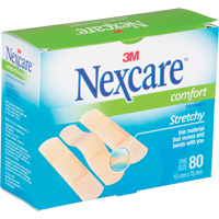 Bandages confortables Nexcare, Rectangulaire/carr&eacute;e, 3", Tissu, St&eacute;rile Distribution Industrielle GC