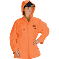 V&ecirc;tements imperm&eacute;ables Hurricane ignifuges et r&eacute;sistants &agrave; l'huile, veste, 4T-Grand, Orange haute visibilit&eacute; Distribution Industrielle GC