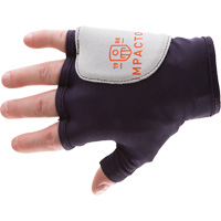 Palm/Side Fingerless Protection Gloves - Right, X-Small, Suede Palm, Slip-On Cuff Distribution Industrielle GC
