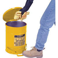 Contenants pour d&eacute;chets huileux, Homologu&eacute; FM/List&eacute; UL, 21 gal. US, Jaune Distribution Industrielle GC