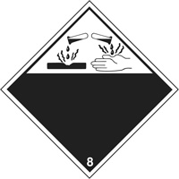 Plaque-&eacute;tiquette TMD mati&egrave;res corrisives, Plastique Distribution Industrielle GC