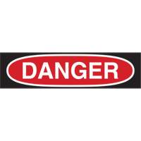 Enseigne Danger, 7" x 10", Polystyr&egrave;ne, Anglais Distribution Industrielle GC