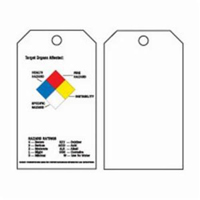 &eacute;tiquettes auto-plastifiantes du droit &agrave; l'information, Polyester, 3" la x 5-3/4" h, Anglais Distribution Industrielle GC