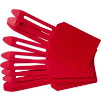 &eacute;tiquettes de cadenassage vierges en plastique, Plastique, 3-1/4" la x 5-4/5" h, Vierge Distribution Industrielle GC