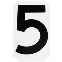 &eacute;tiquettes de lettres et chiffres gothiques individuels Quick-Align, 5, 4" h, Noir Distribution Industrielle GC