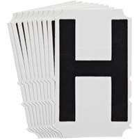 &eacute;tiquettes de lettres et chiffres gothiques individuels Quick-Align, H, 4" h, Noir Distribution Industrielle GC