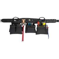 Ceinture &agrave; outils professionnelle pour menuisier, Polyester, Noir Distribution Industrielle GC