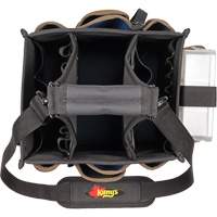 Grands porte-outils pour &eacute;lectriciens et travaux de maintenance, Polyester, 23 pochettes, Noir Distribution Industrielle GC