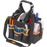 Grands porte-outils pour &eacute;lectriciens et travaux de maintenance, Polyester, 23 pochettes, Noir Distribution Industrielle GC