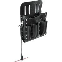 Tool Pouches, Multiple Tool Holder, Leather, 10 Pockets Distribution Industrielle GC