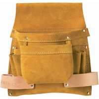 Tool Pouch, Nail & Screw Holder, Leather, 6 Pockets Distribution Industrielle GC