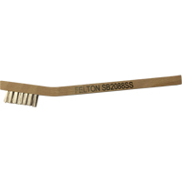 Petites brosses de nettoyage, Acier inoxydable, 3 x 7 rangs de fils, Longueur 7-3/4" Distribution Industrielle GC