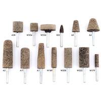 Meules r&eacute;sinoides mont&eacute;es sur tige A36Q, A11, Oxyde d'aluminium, 11/16" dia., 2" lo, 36 Grain Distribution Industrielle GC