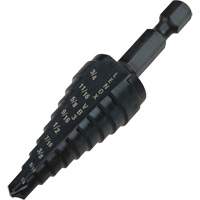 Foret &eacute;tag&eacute; no 3, 1/4" - 3/4", Incr&eacute;ments de 1/16", Acier rapide Distribution Industrielle GC