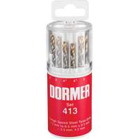 Jobber Drill Bit Set, 13 Pieces, High Speed Steel Distribution Industrielle GC