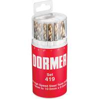 Jobber Drill Bit Set, 19 Pieces, High Speed Steel Distribution Industrielle GC