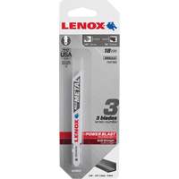 Lames de scie sauteuse pour coupe du m&eacute;tal, Bim&eacute;tal, 18 Dents par pouce, 3-5/8" lo x 3/8" la Distribution Industrielle GC