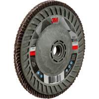 Disque &agrave; lamelles &agrave; changement rapide 769F, 5" x 5/8"-11, Type 29, Grain 120+, C&eacute;ramique Distribution Industrielle GC
