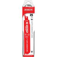 Reciprocating Blade for Auto Dismantling, Bi-Metal, 14-18 TPI, 6" L x 1" W Distribution Industrielle GC