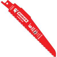 Reciprocating Blade for Thick Metal/Demolition, Bi-Metal, 8-10 TPI, 6" L Distribution Industrielle GC