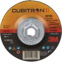 Cubitron II Quick Change Cut & Grind Wheel, 4-1/2" x 1/8", 5/8"-11 Arbor, Type 27, Ceramic Distribution Industrielle GC