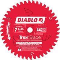 Trex&reg; Blade Cutting Saw Blade, 7-1/4", 44 Teeth, Plastic/Composite Decking Use Distribution Industrielle GC