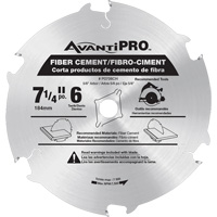 AvantiPro Cutting Saw Blade, 7-1/4", 6 Teeth, Fibre Cement Use Distribution Industrielle GC
