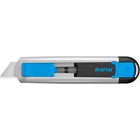 Couteau de s&eacute;curit&eacute; r&eacute;tractable Secubase 525 avec lame &agrave; pointe &eacute;mouss&eacute;e, 18 mm, Prise en Aluminium Distribution Industrielle GC