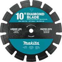 Lame diamant&eacute;e de 10", segment&eacute;e, double usage Distribution Industrielle GC