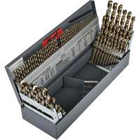 Heavy-Duty Jobber Length Combination Drill Bit Set, 114 Pieces, High Speed Cobalt Distribution Industrielle GC