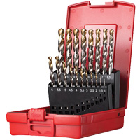 Jobber Length Drill Set, 19 Pieces, High Speed Steel Distribution Industrielle GC