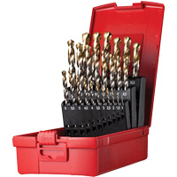 Jobber Length Drill Bit Set, 25 Pieces, High Speed Steel Distribution Industrielle GC