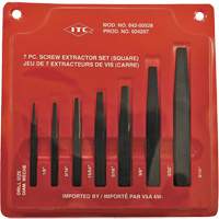 ISE-7 7-Piece Square Screw Extractor Set, For Screw Size 1/8" - 9/16" Distribution Industrielle GC