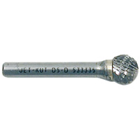 Jet-Kut&reg; Ball Shape Bur, 1/4" Dia., 1/4" Shank, 7/32" Depth of Cut Distribution Industrielle GC