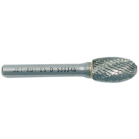 Oval Burr, 1/4" Dia., 1/4" Shank, 3/8" Depth of Cut Distribution Industrielle GC