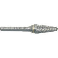 L4-D JET-KUT&reg; Taper Shape Burr with Radius End, 1/4" Dia., 1/4" Shank, 1-1/8" Depth of Cut Distribution Industrielle GC